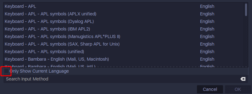 fcitx configtool